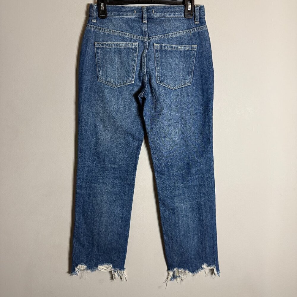 Free People We the Free Maggie Mid-Rise Straight Leg Jeans Women's 25 Blue NWT - Picture 10 of 13